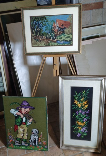 Lotto quadro punto croce - lotto,