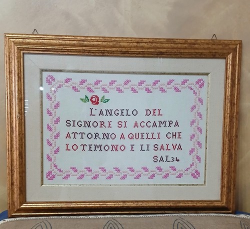 Quadro punto croce fatto - croce, a