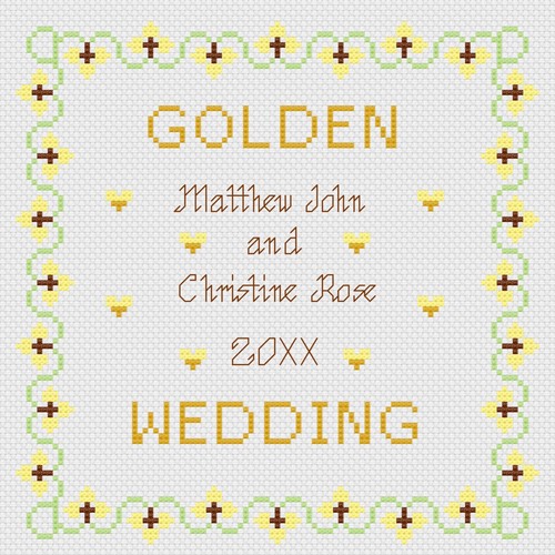 Punto croce matrimonio - croce,