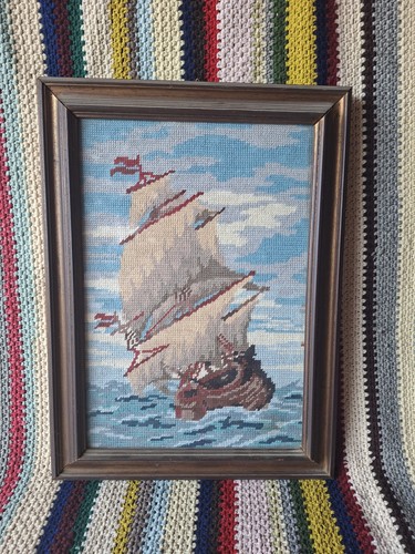 Quadro ricamato punto croce