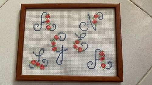 Quadro con punto croce - con,