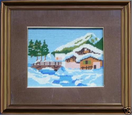 Quadro punto croce paesaggio - quadro,