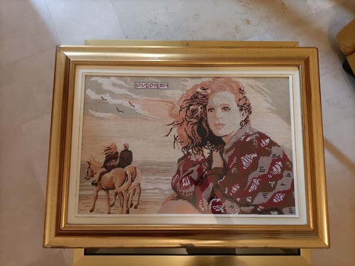Quadro ricamato punto croce - quadro,