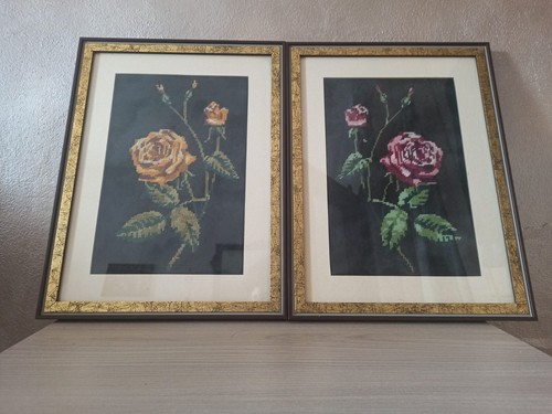 Coppia quadri vintage con - vintage,