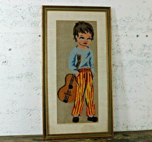 Quadro punto croce bambino con - quadro,